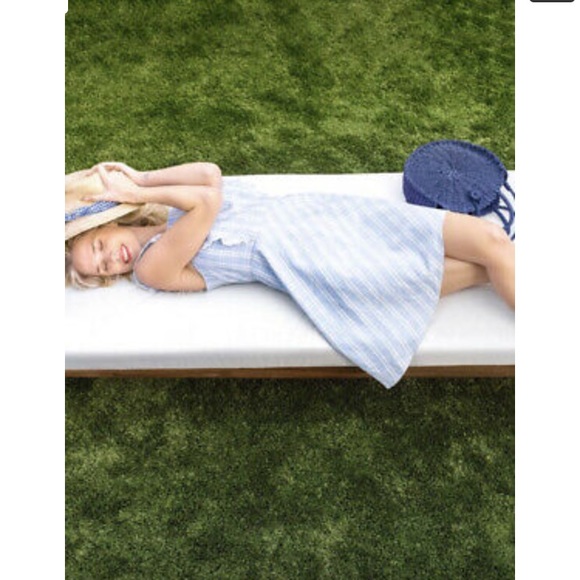 NEW NWT Draper James Embroidered Dress Blue - Picture 4 of 7